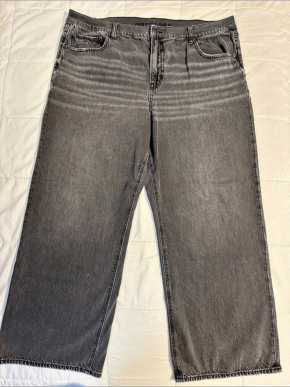 American Eagle Strigid Boot Cut Jeans Waist 18 Gray